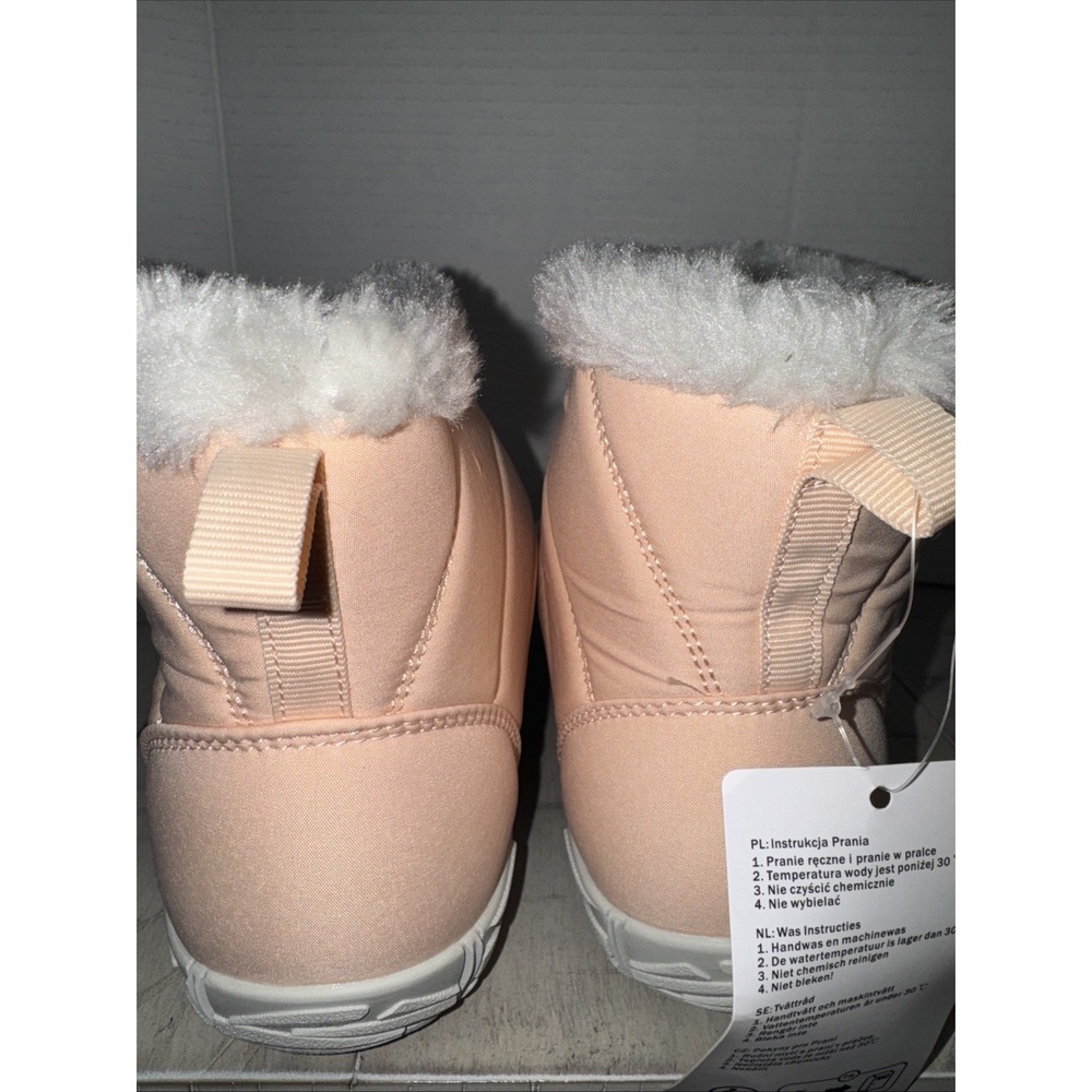 Women's Snow Boots Faux Fur Lined Side Zip Lightweight Ankle Boots NWT 37/6.5 - Picture 5 of 7